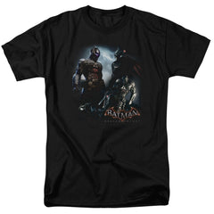 Batman Arkham Knight Face Off Men's 18/1 Cotton Short-Sleeve T-Shirt