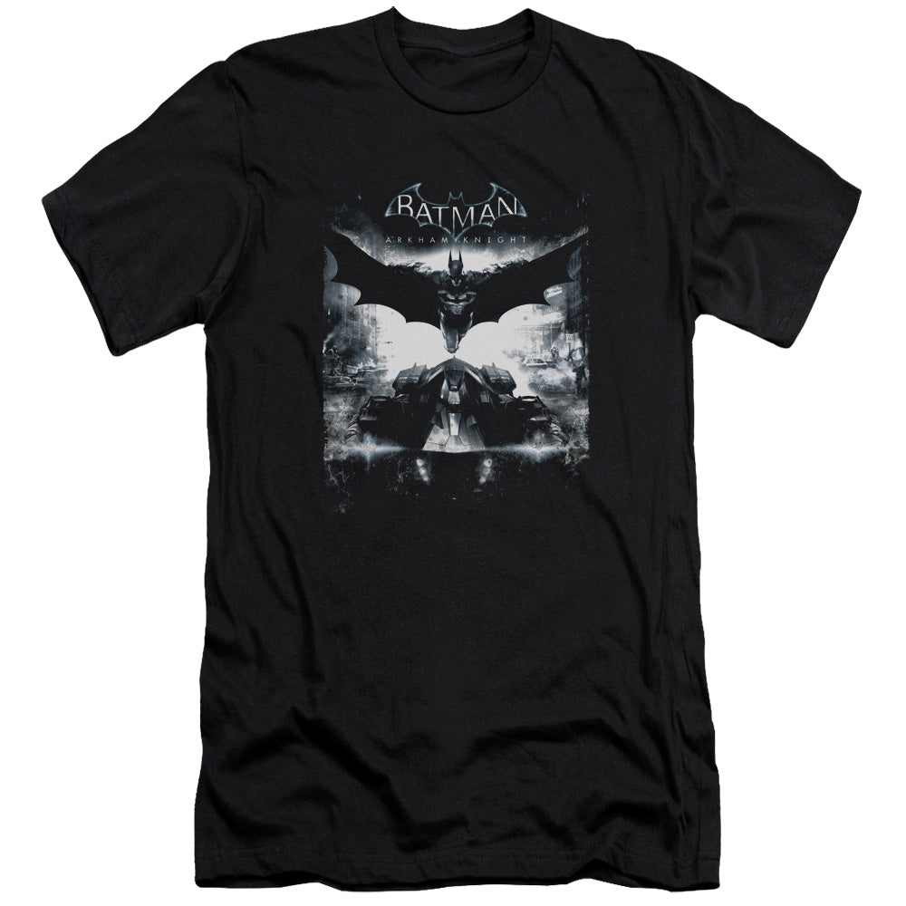 Batman Arkham Knight Forward Force Men's Ultra-Soft 30/1 Cotton Slim Short-Sleeve T-Shirt