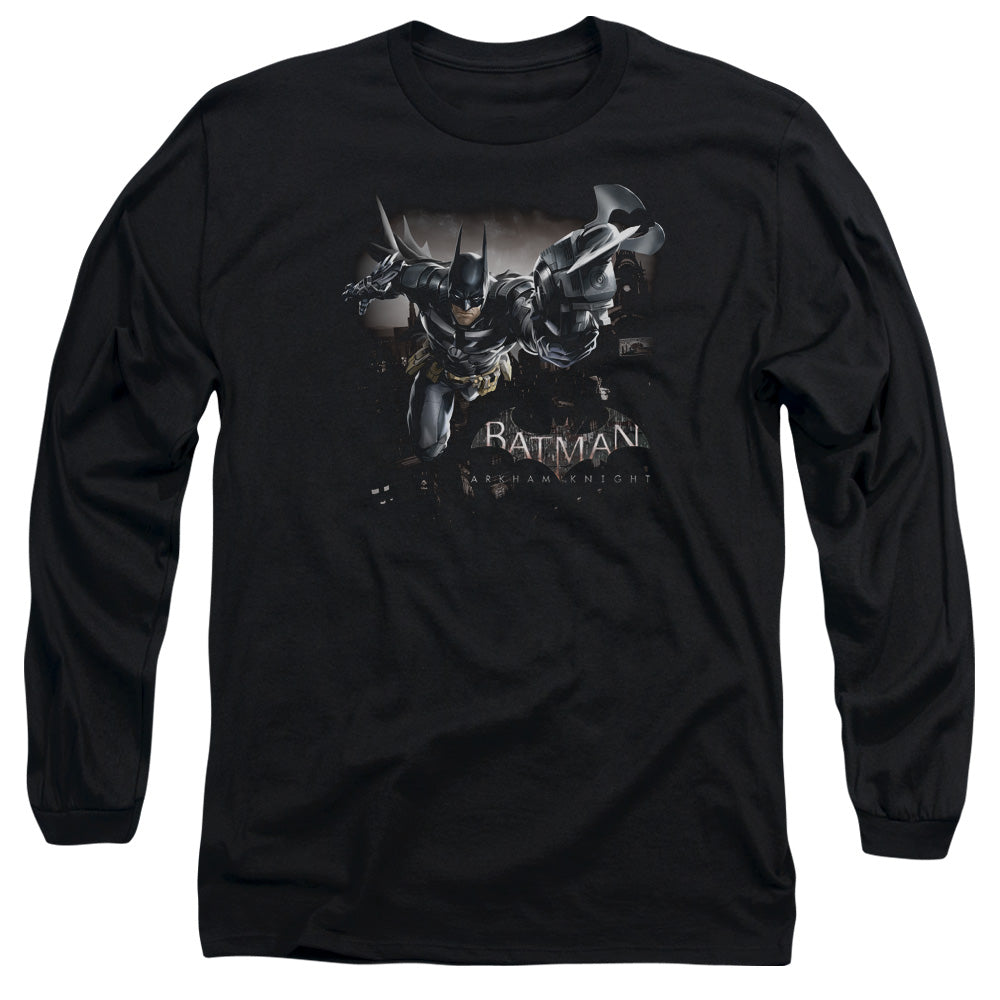 Batman Arkham Knight Grapple Men's 18/1 Cotton Long-Sleeve T-Shirt