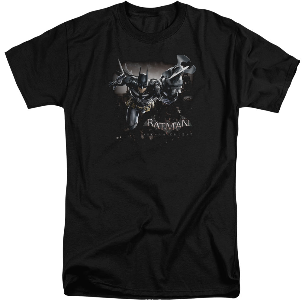 Batman Arkham Knight Grapple Men's 18/1 Tall Cotton Short-Sleeve T-Shirt