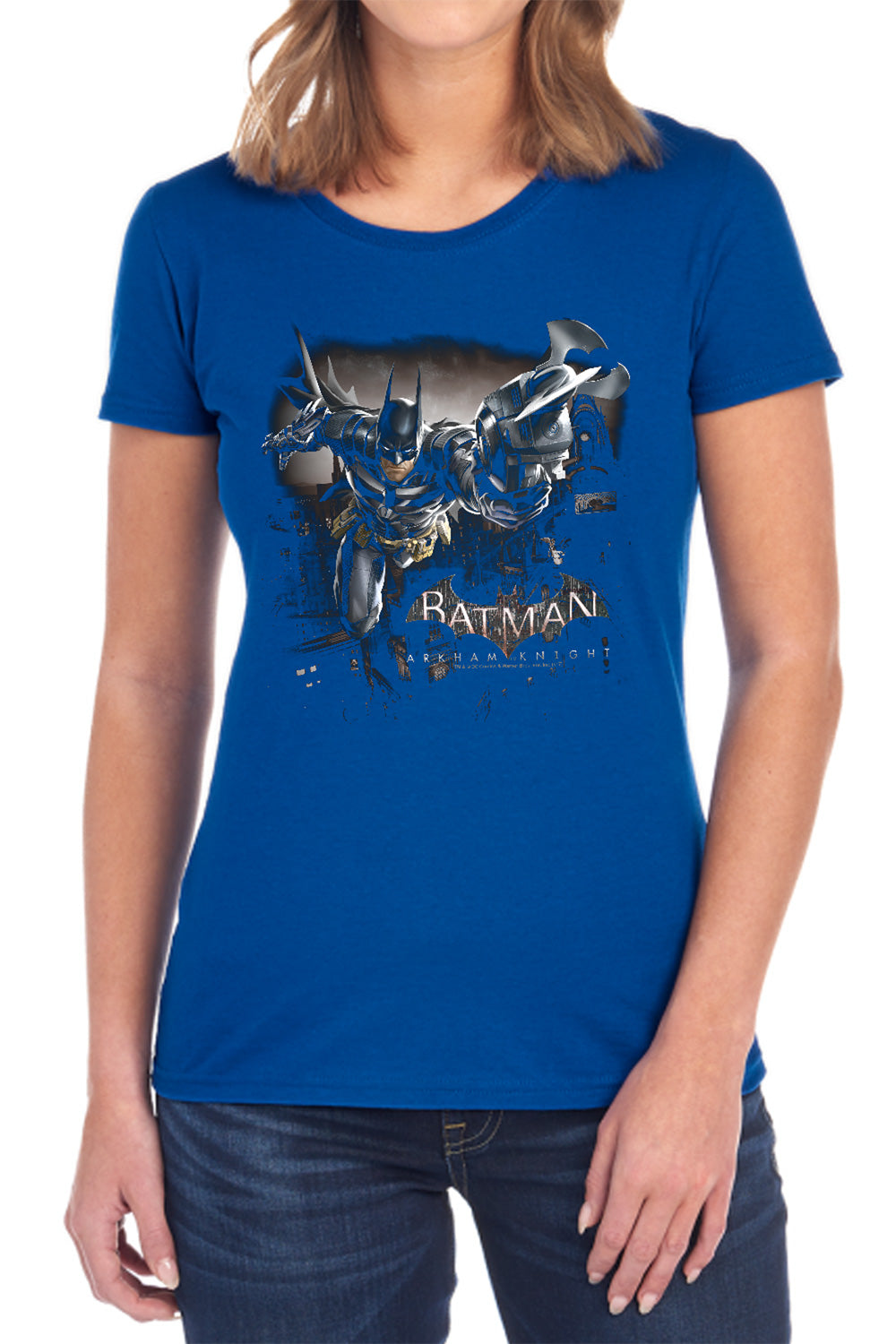 Batman Arkham Knight Grapple Women's 18/1 Cotton Short-Sleeve T-Shirt