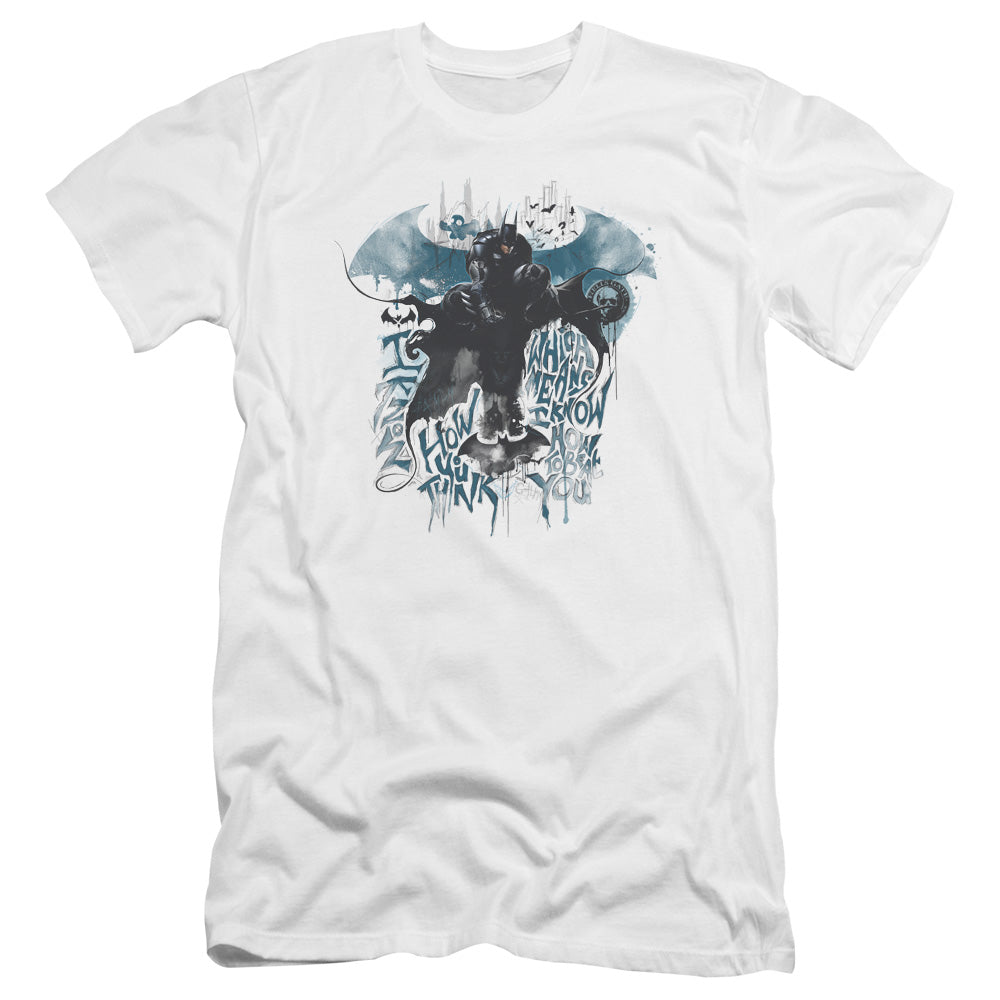 Batman Arkham Knight I Know Men's Ultra-Soft 30/1 Cotton Slim Short-Sleeve T-Shirt