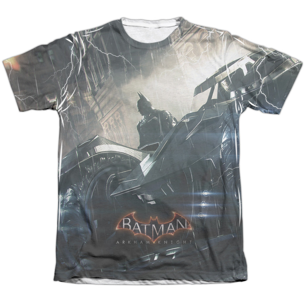Batman Arkham Knight Into The Night Men's Regular Fit Poly Cotton Short-Sleeve T-Shirt