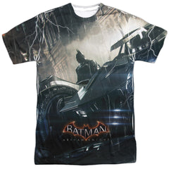 Batman Arkham Knight Into The Night Men's Regular Fit Polyester Short-Sleeve T-Shirt