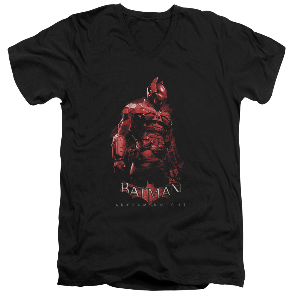 Batman Arkham Knight Knight Men's 30/1 Cotton Slim V-Neck T-Shirt