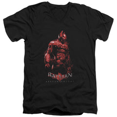 Batman Arkham Knight Knight Men's 30/1 Cotton Slim V-Neck T-Shirt