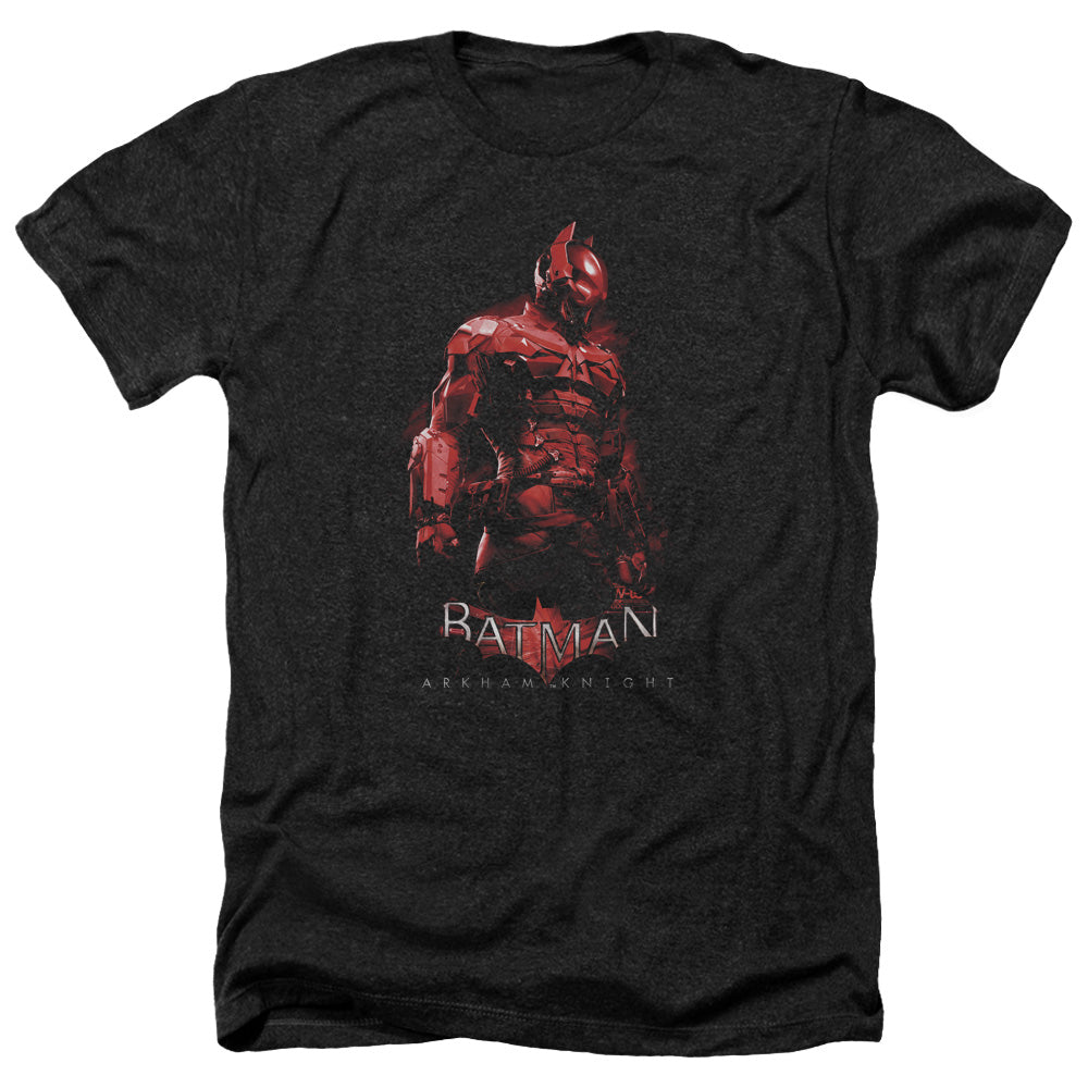 Batman Arkham Knight Knight Men's 30/1 Heather 60 40 Poly Short-Sleeve T-Shirt