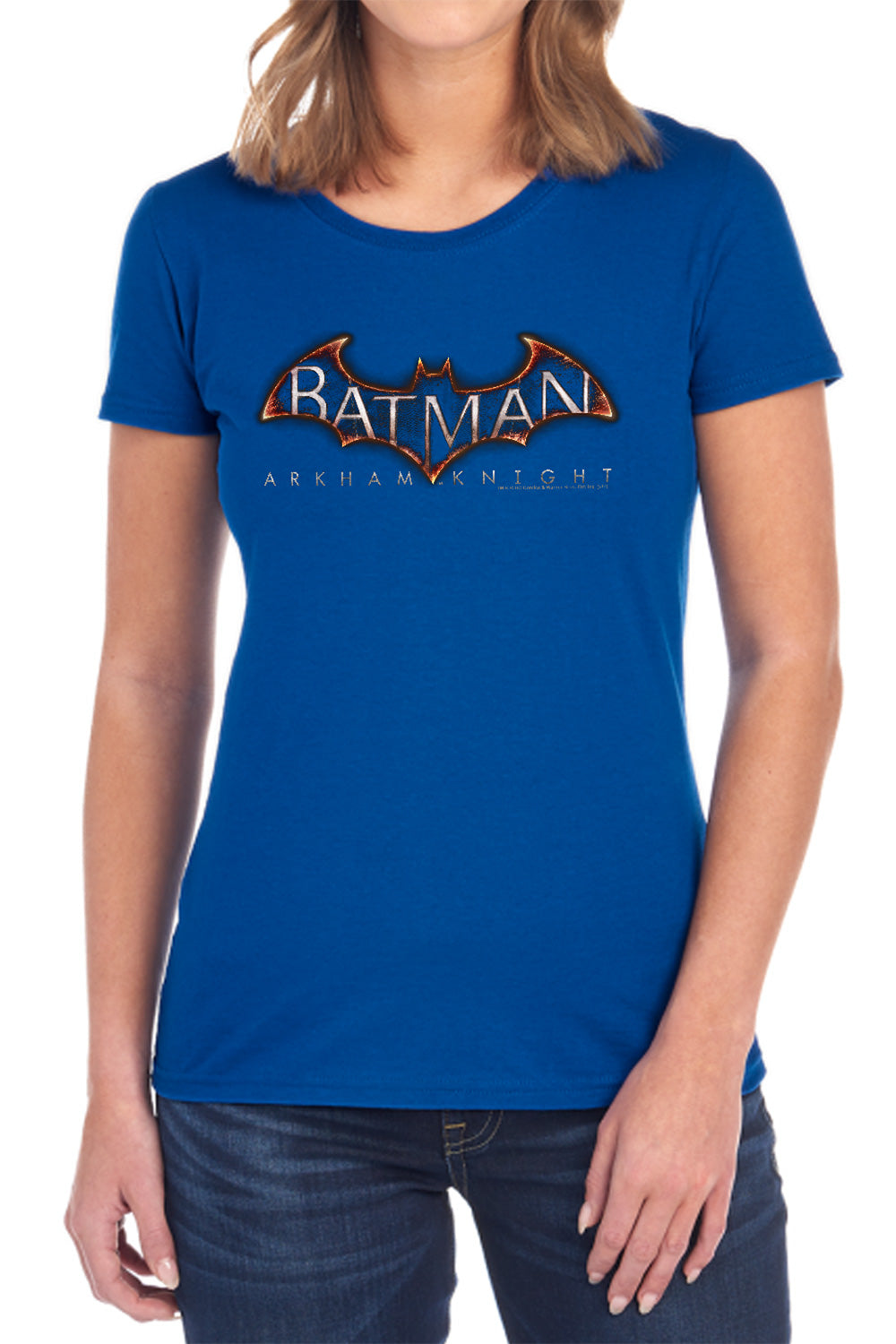 Batman Arkham Knight  Logo Women's 18/1 Cotton Short-Sleeve T-Shirt