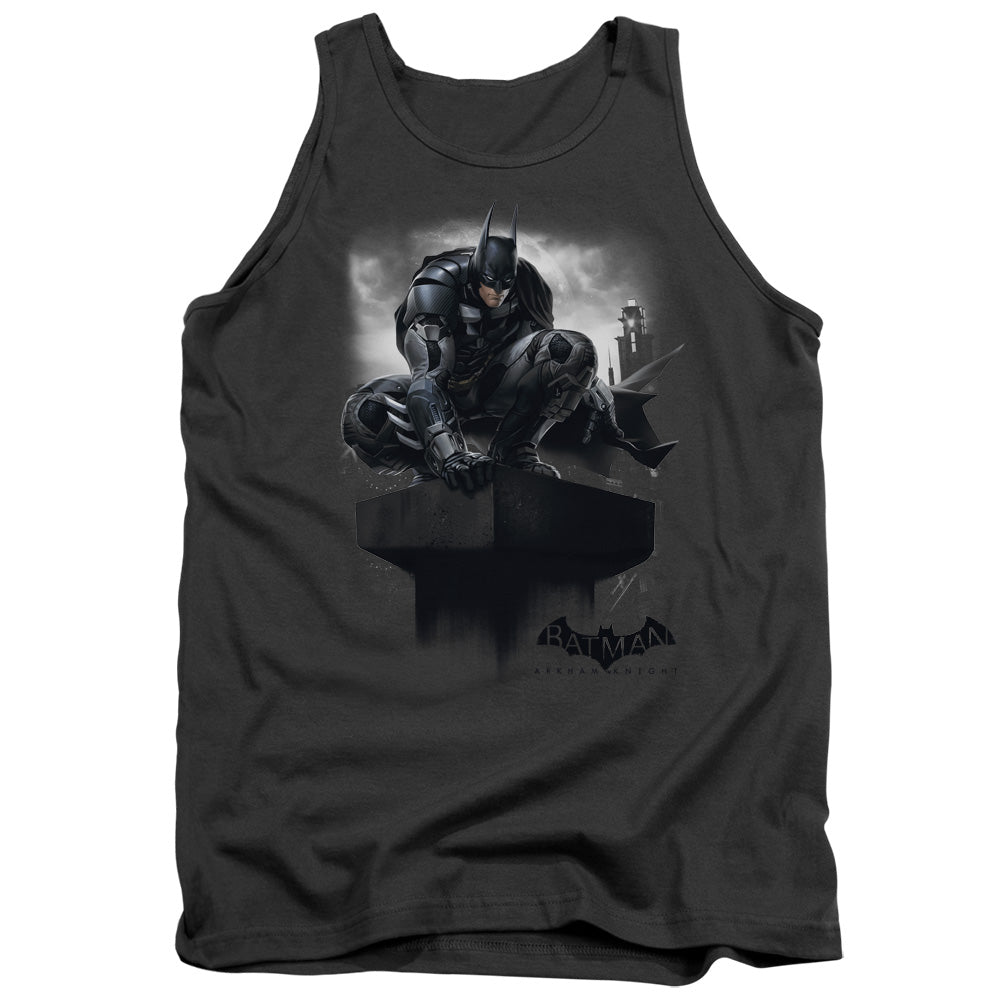 Batman Arkham Knight Perched Men's 18/1 Cotton Tank Top