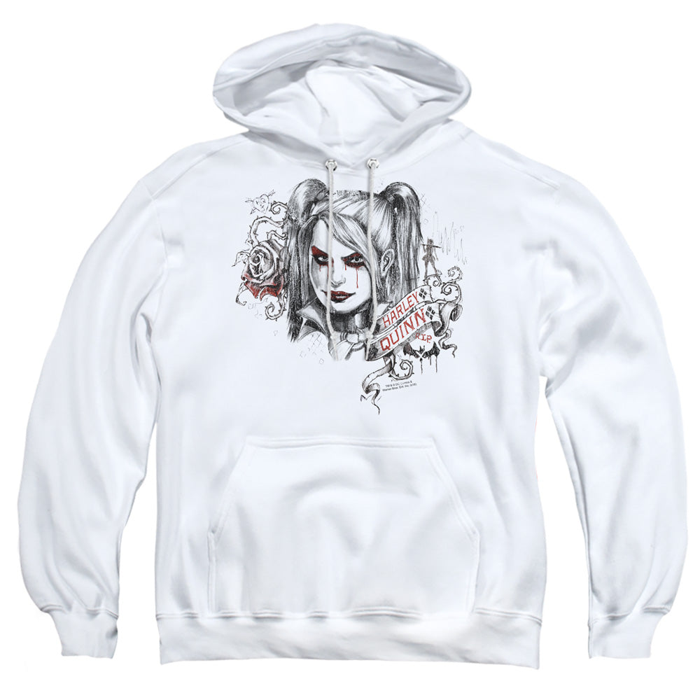 Batman Arkham Knight Sketchy Girl Men's Pull-Over 75 25 Poly Hoodie