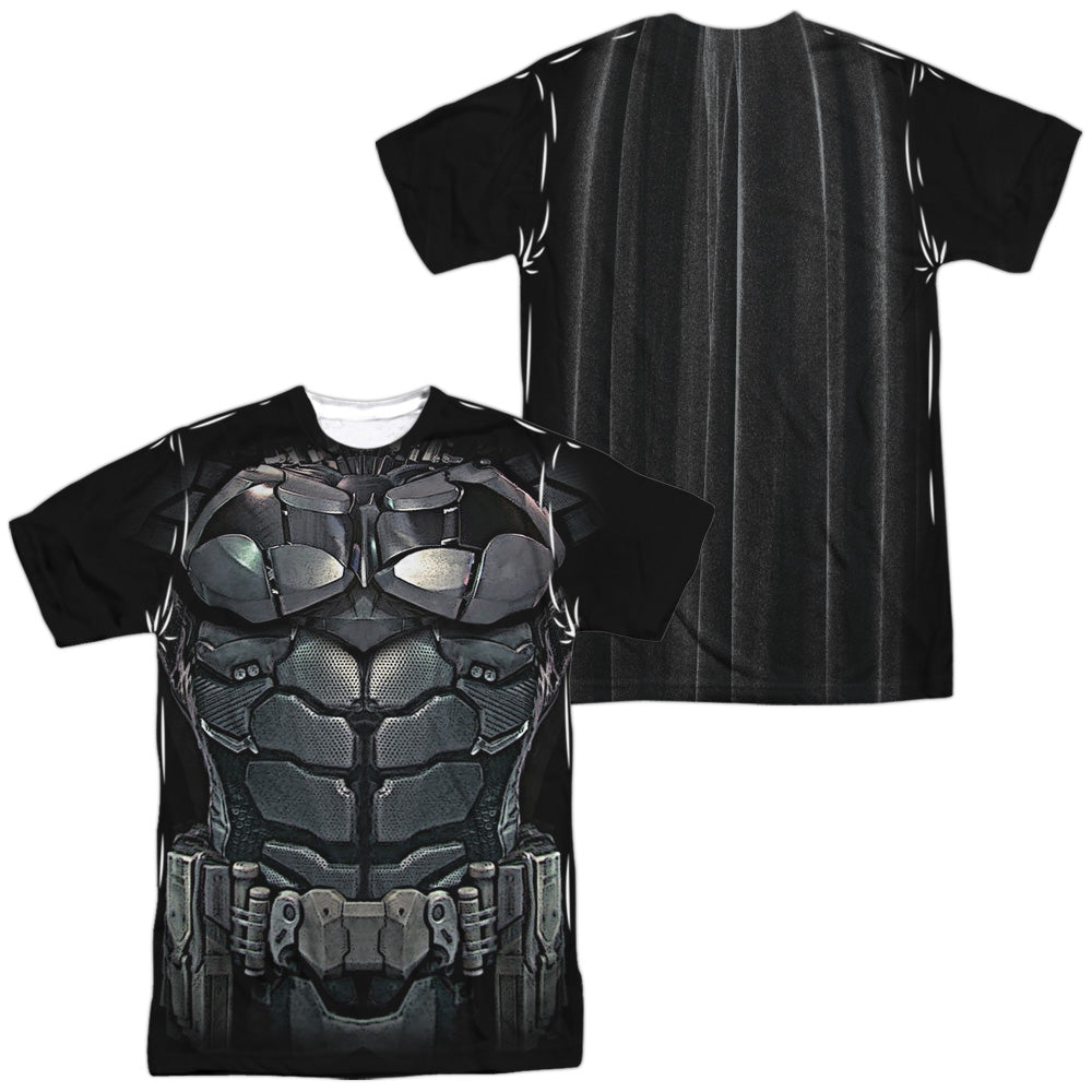 Batman Arkham Knight Uniform (Front/Back Print) Men's Regular Fit Polyester Short-Sleeve T-Shirt