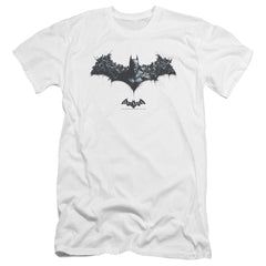 Batman Arkham Origins Bat Of Enemies Men's Ultra-Soft 30/1 Cotton Slim Short-Sleeve T-Shirt