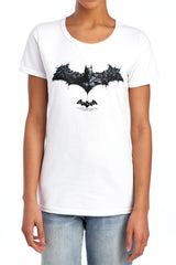 Batman Arkham Origins Bat Of Enemies Women's 18/1 Cotton Short-Sleeve T-Shirt