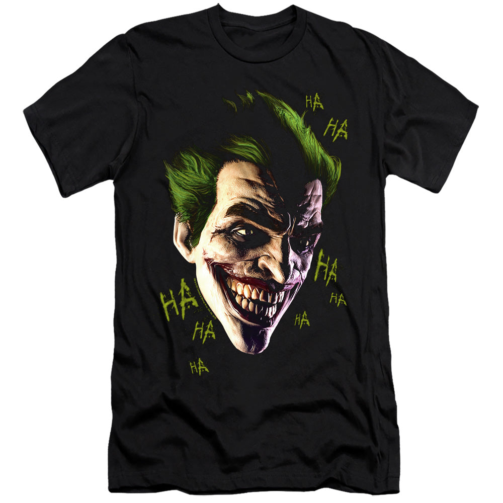 Batman Arkham Origins Joker Grim Men's Ultra-Soft 30/1 Cotton Slim Short-Sleeve T-Shirt