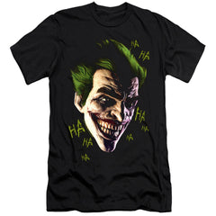 Batman Arkham Origins Joker Grim Men's Ultra-Soft 30/1 Cotton Slim Short-Sleeve T-Shirt
