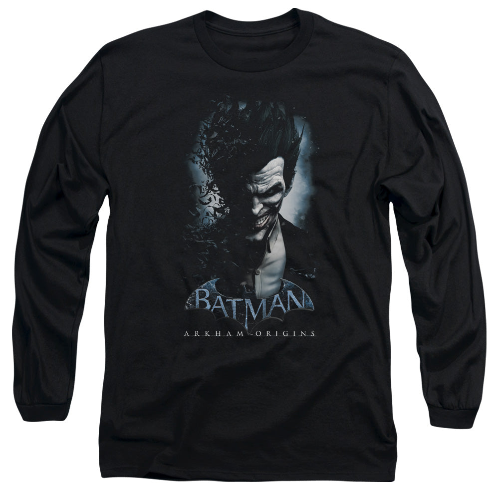 Batman Arkham Origins Joker Men's 18/1 Cotton Long-Sleeve T-Shirt