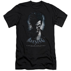 Batman Arkham Origins Joker Men's Ultra-Soft 30/1 Cotton Slim Short-Sleeve T-Shirt