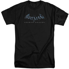 Batman Arkham Origins Logo Men's 18/1 Tall Cotton Short-Sleeve T-Shirt