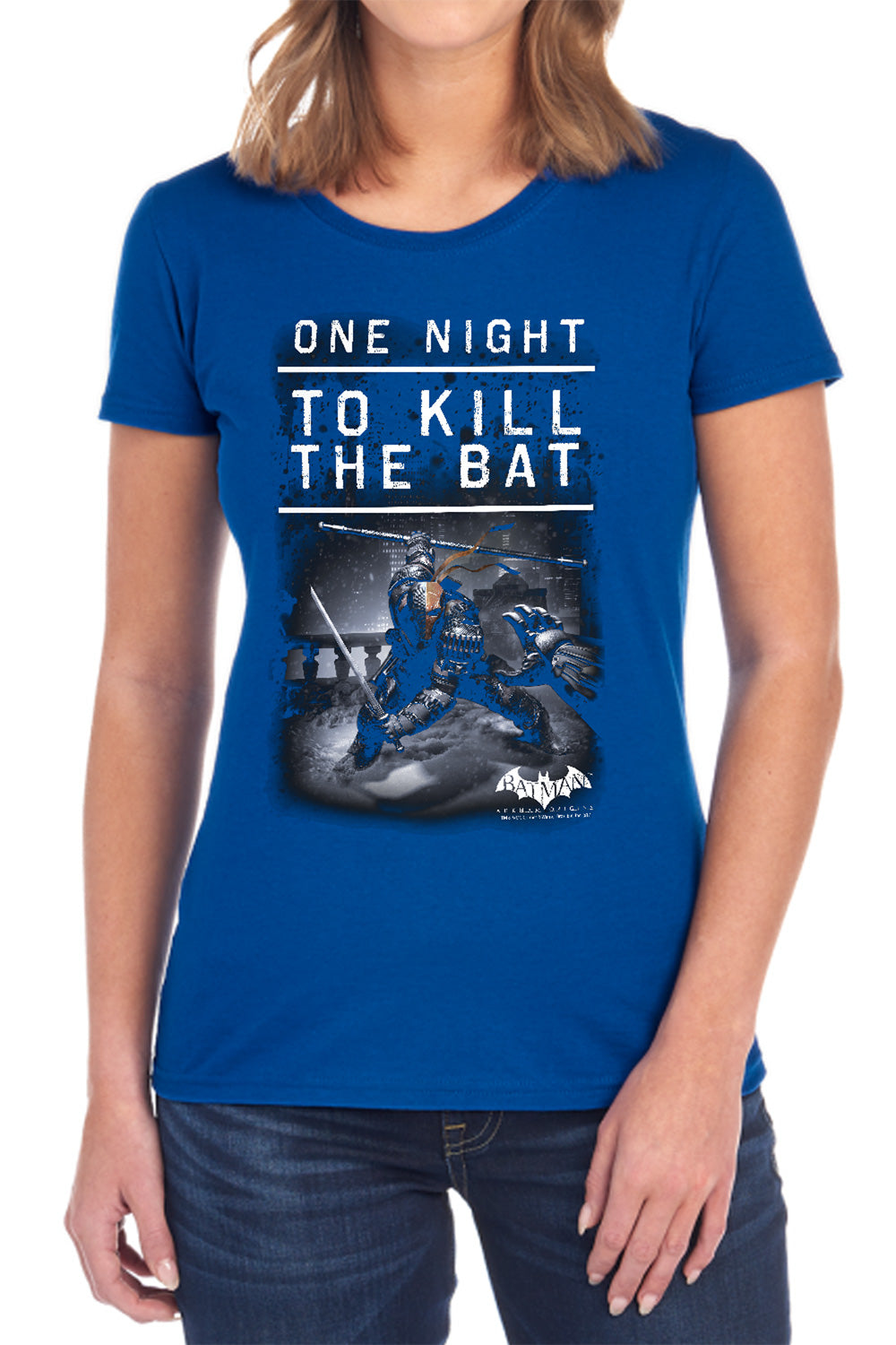 Batman Arkham Origins One Night Women's 18/1 Cotton Short-Sleeve T-Shirt