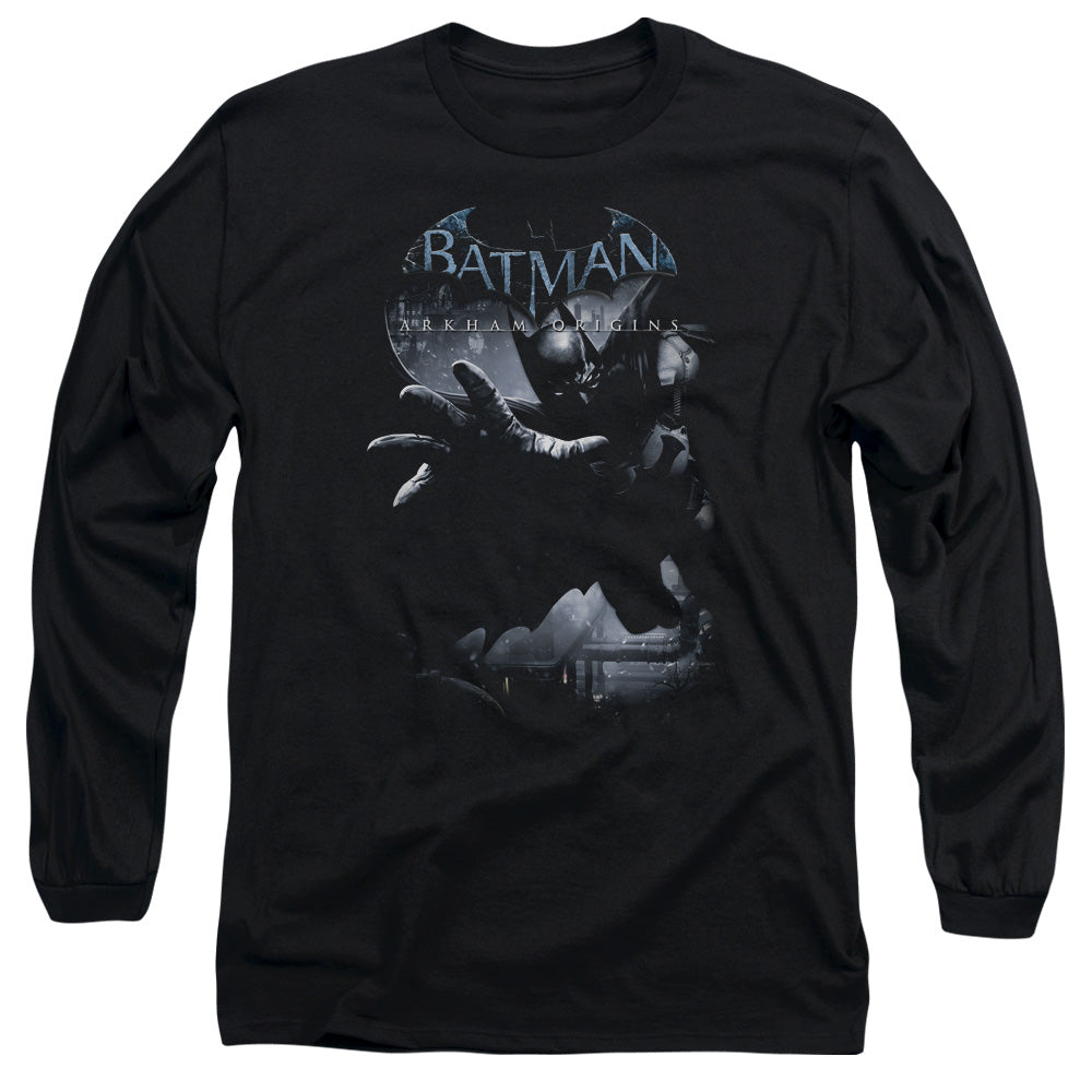 Batman Arkham Origins Out Of The Shadows Men's 18/1 Cotton Long-Sleeve T-Shirt
