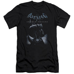 Batman Arkham Origins Perched Cat Men's Ultra-Soft 30/1 Cotton Slim Short-Sleeve T-Shirt