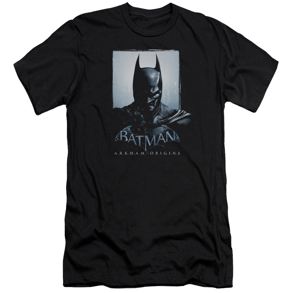 Batman Arkham Origins Two Sides Men's Ultra-Soft 30/1 Cotton Slim Short-Sleeve T-Shirt