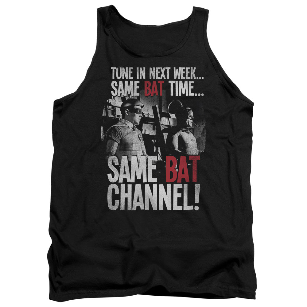 Batman Classic TV Series Bat Channel Men's 18/1 Cotton Tank Top