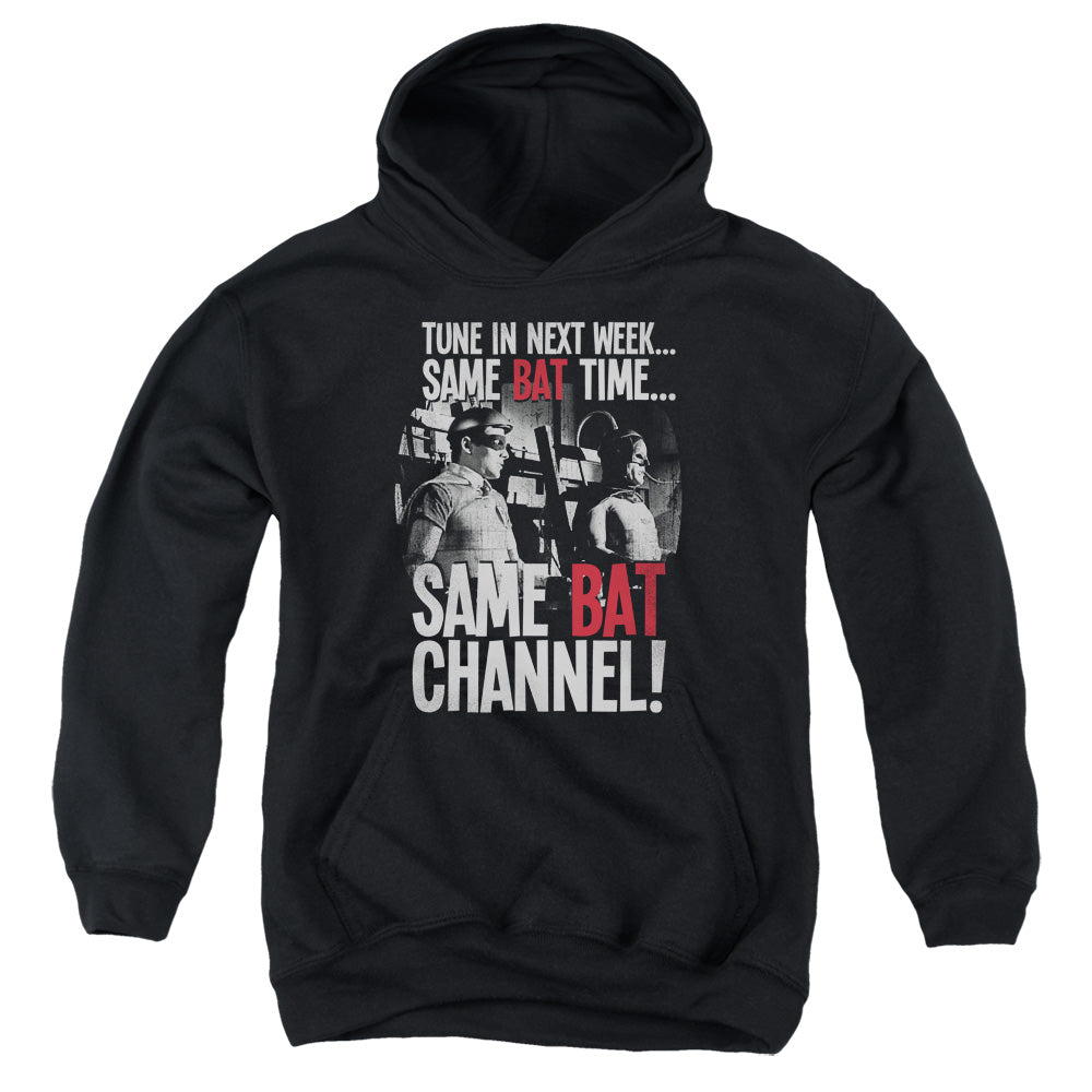 Batman Classic TV Series Bat Channel Youth Cotton Poly Pull-Over Hoodie