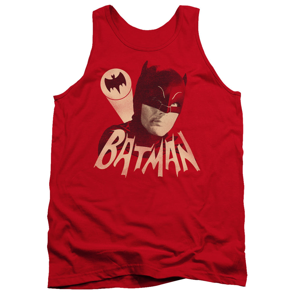 Batman Classic TV Series Bat Signal Men's 18/1 Cotton Tank Top