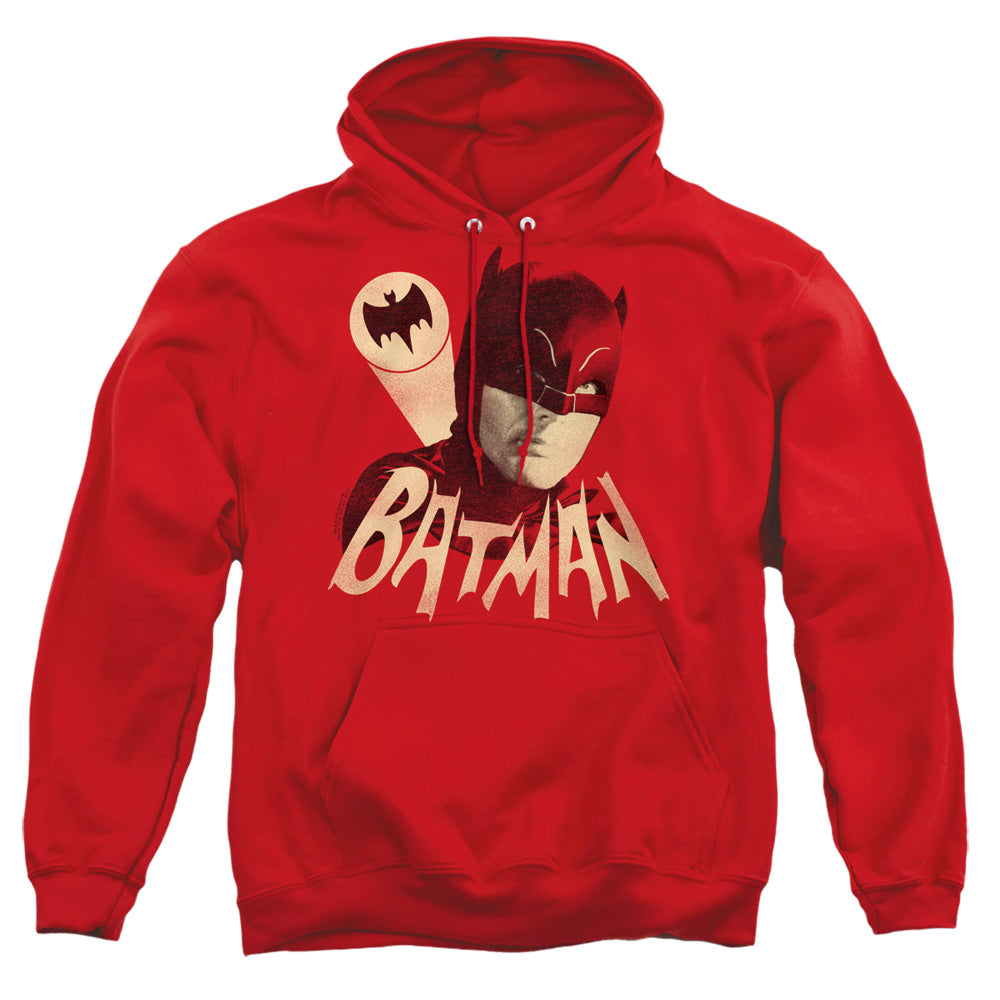Batman Classic TV Series Bat Signal Men's Pull-Over 75 25 Poly Hoodie