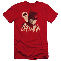 Batman Classic TV Series Bat Signal Men's Ultra-Soft 30/1 Cotton Slim Short-Sleeve T-Shirt