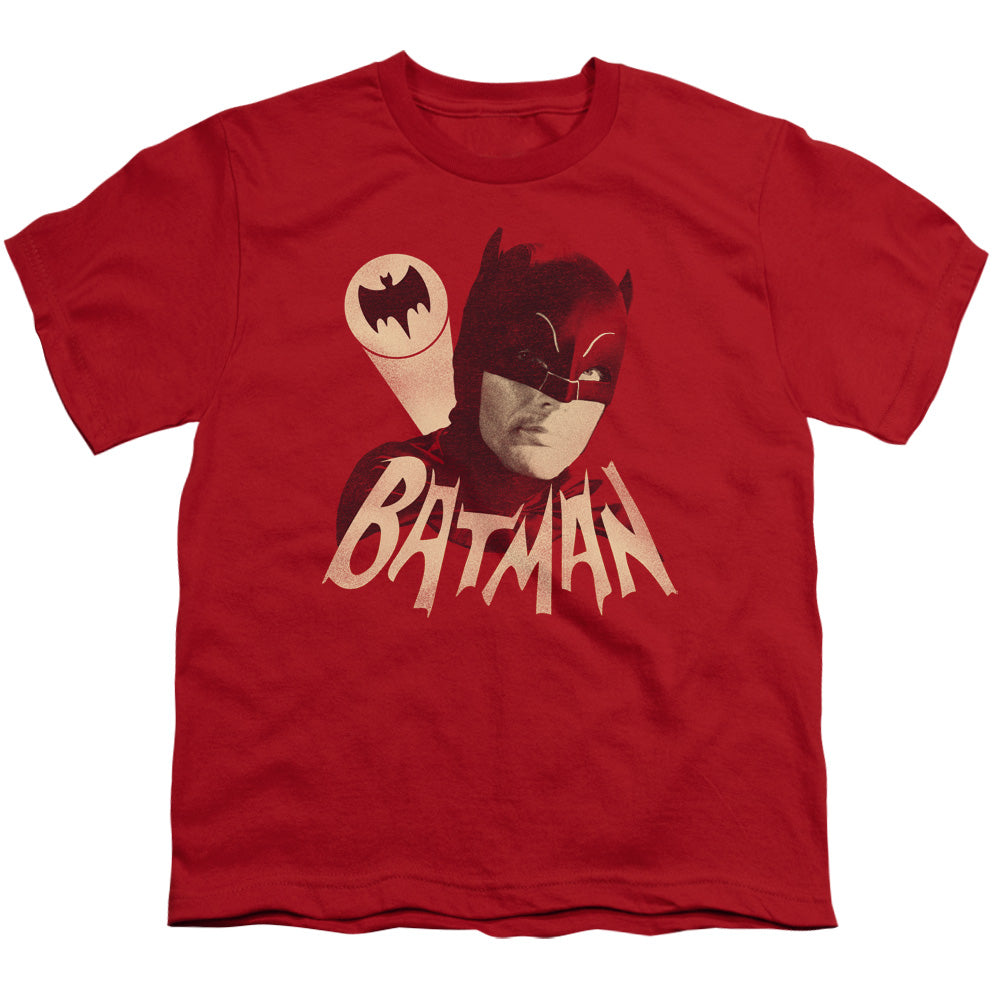 Batman Classic TV Series Bat Signal Youth 18/1 100% Cotton Short-Sleeve T-Shirt