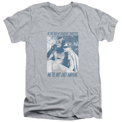 Batman Classic TV Series Boogie Nights Men's 30/1 Cotton Slim V-Neck T-Shirt