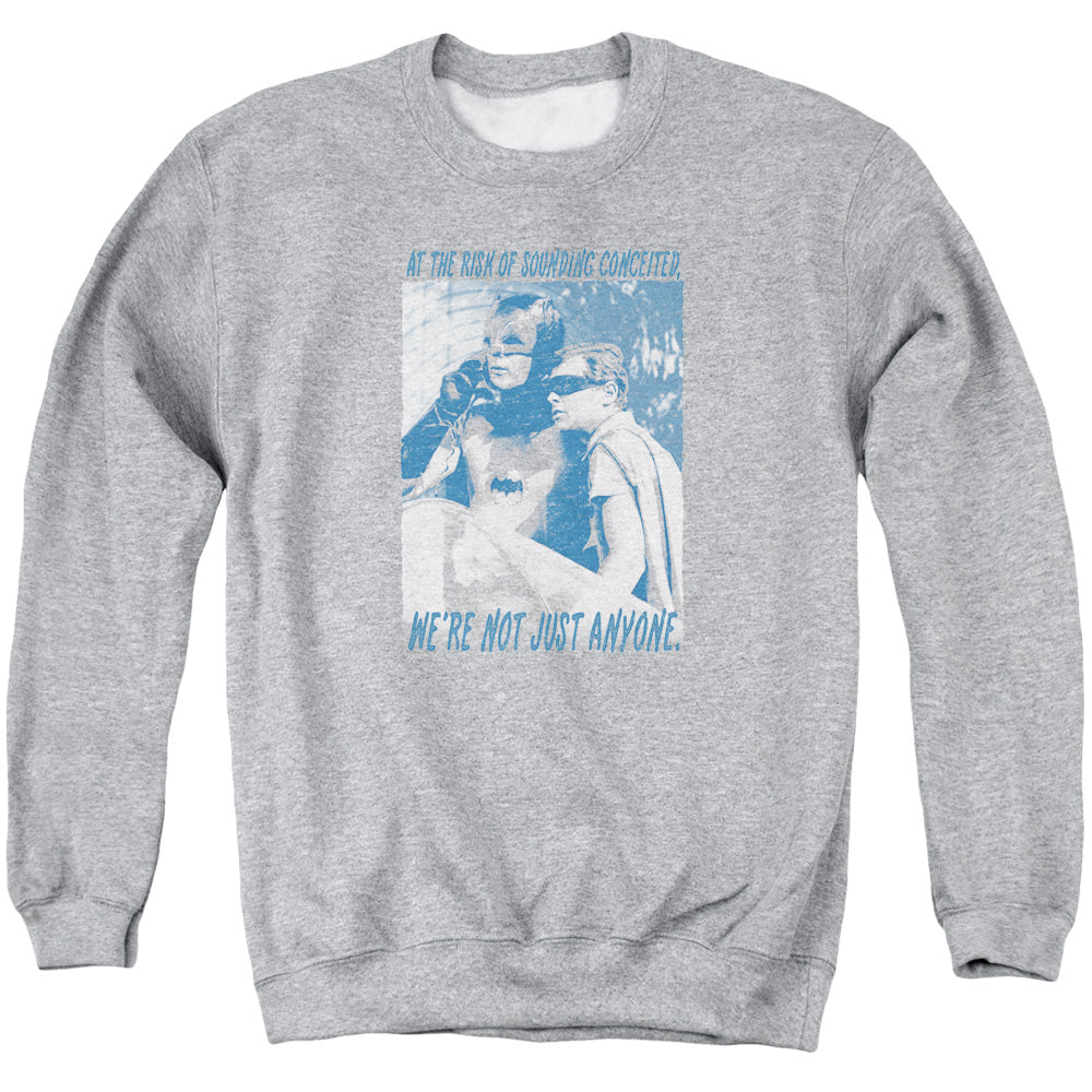 Batman Classic TV Series Boogie Nights Men's Crewneck 50 50 Poly Long-Sleeve T-Shirt