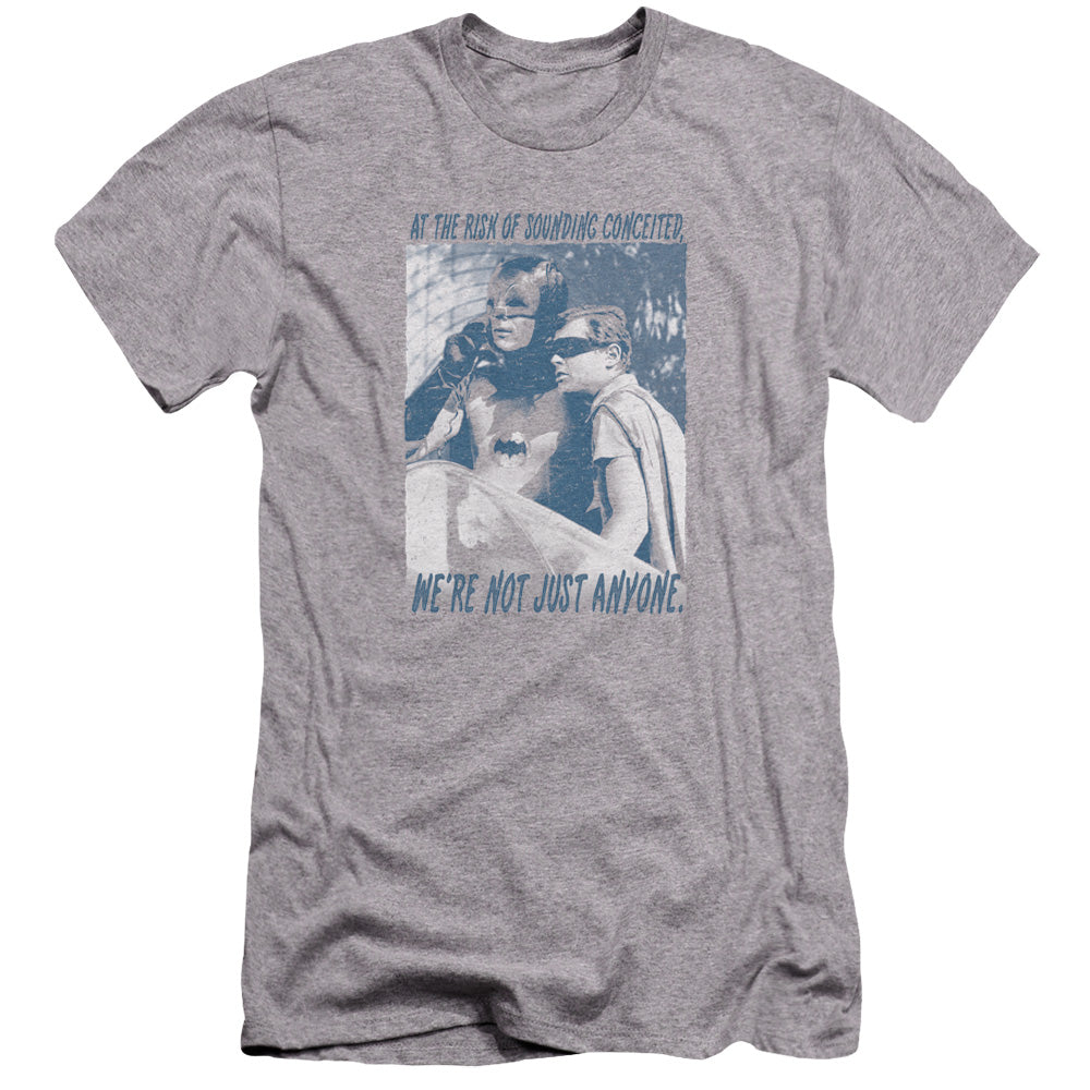 Batman Classic TV Series Boogie Nights Men's Ultra-Soft 30/1 Cotton Slim Short-Sleeve T-Shirt