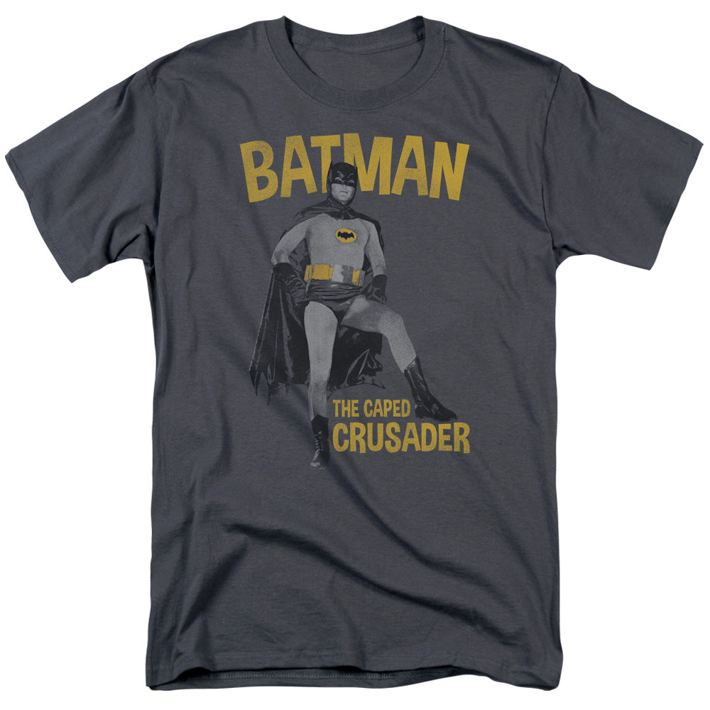 Batman Classic TV Series Caped Crusader Men's 18/1 Cotton Short-Sleeve T-Shirt