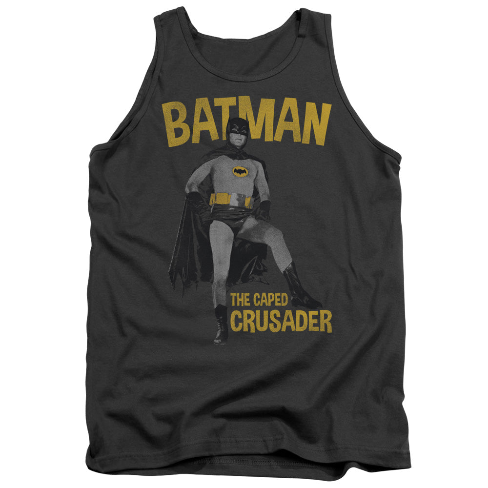 Batman Classic TV Series Caped Crusader Men's 18/1 Cotton Tank Top