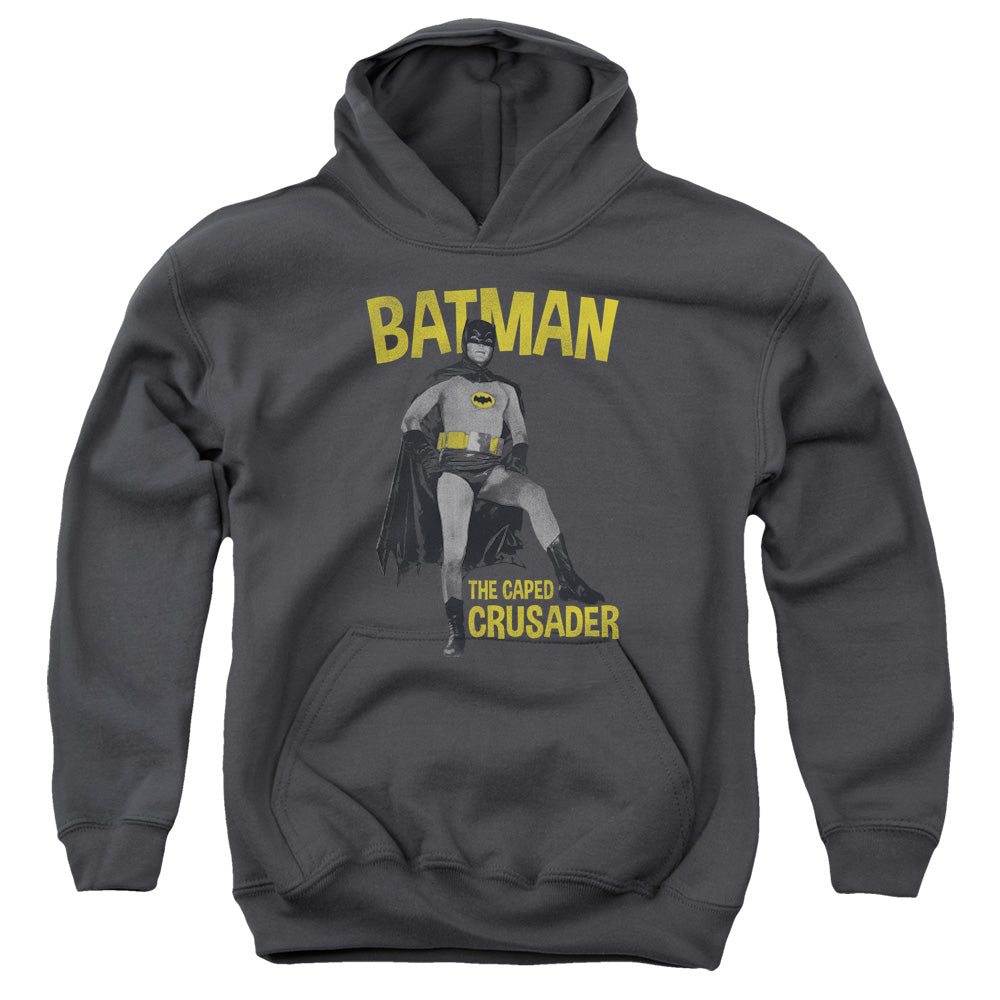Batman Classic TV Series Caped Crusader Youth Cotton Poly Pull-Over Hoodie