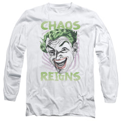 Batman Classic TV Series Chaos Reigns Men's 18/1 Cotton Long-Sleeve T-Shirt