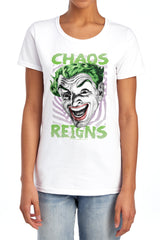 Batman Classic TV Series Chaos Reigns Women's 18/1 Cotton Short-Sleeve T-Shirt