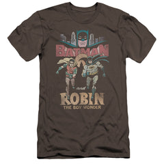 Batman Classic TV Series Classic Duo Men's Ultra-Soft 30/1 Cotton Slim Short-Sleeve T-Shirt