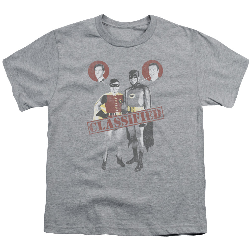 Batman Classic TV Series Classified Youth 18/1 100% Cotton Short-Sleeve T-Shirt