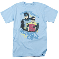 Batman Classic TV Series Courageous Warriors Men's 18/1 Cotton Short-Sleeve T-Shirt