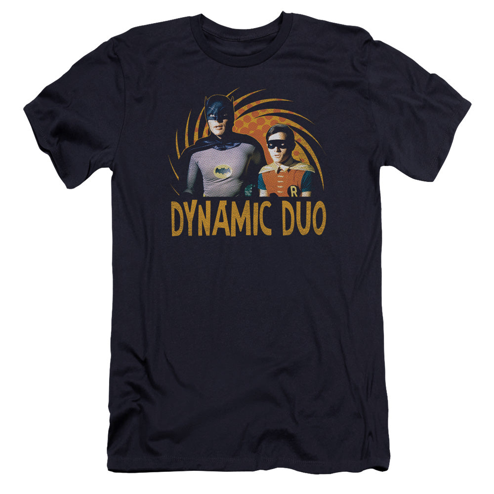 Batman Classic TV Series Dynamic Men's Ultra-Soft 30/1 Cotton Slim Short-Sleeve T-Shirt