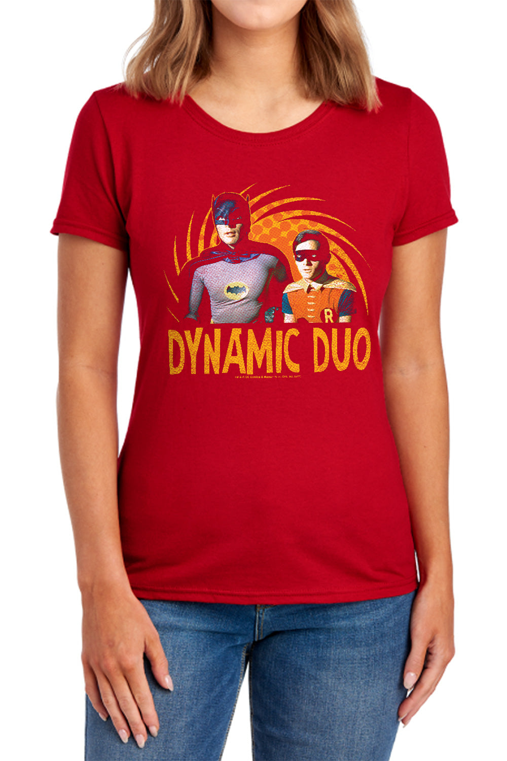 Batman Classic TV Series Dynamic Women's 18/1 Cotton Short-Sleeve T-Shirt