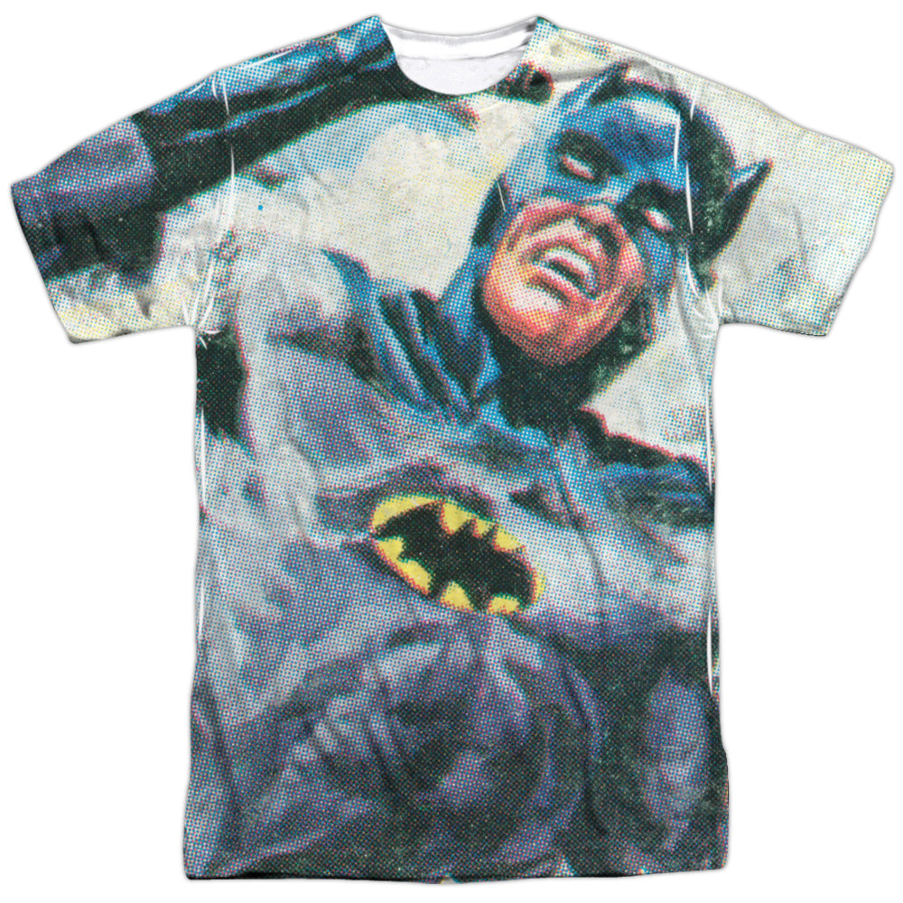 Batman Classic TV Series Foliage Men's Regular Fit Polyester Short-Sleeve T-Shirt
