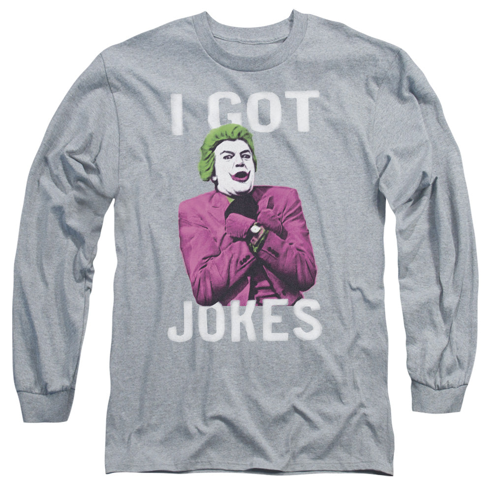 Batman Classic TV Series Got Jokes Men's 18/1 Cotton Long-Sleeve T-Shirt
