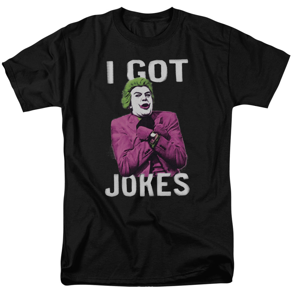Batman Classic TV Series Got Jokes Men's 18/1 Cotton Short-Sleeve T-Shirt