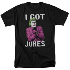 Batman Classic TV Series Got Jokes Men's 18/1 Cotton Short-Sleeve T-Shirt
