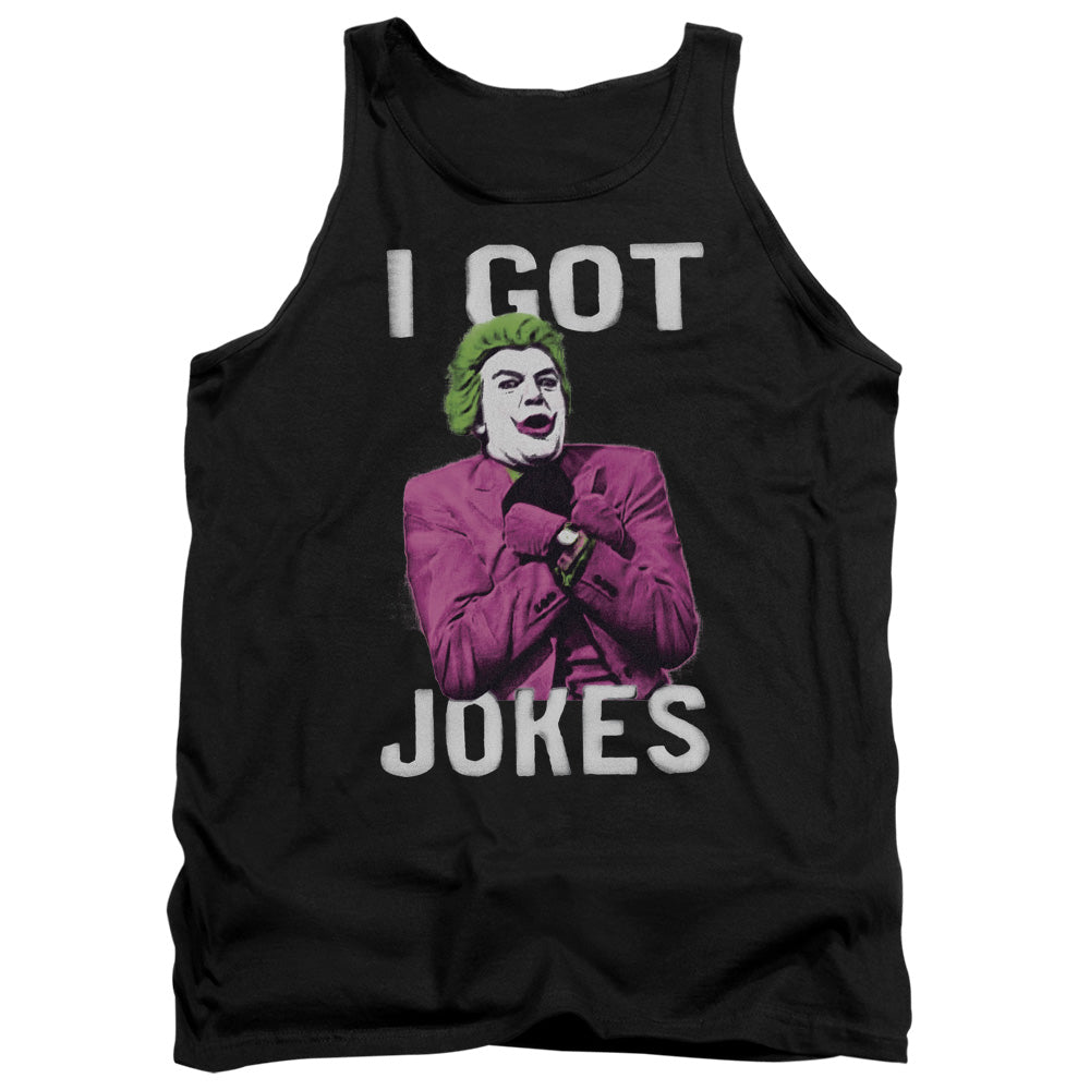 Batman Classic TV Series Got Jokes Men's 18/1 Cotton Tank Top